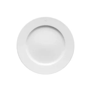 Alternative view of Lot de 6 assiettes blanches rondes en porcelaine de Limoges