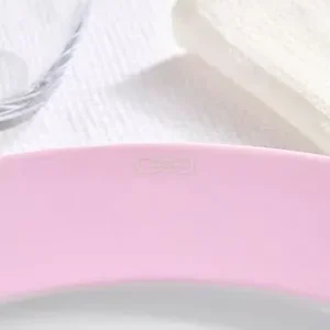 Alternative view of Lot de 6 grandes assiettes roses en porcelaine de Limoges