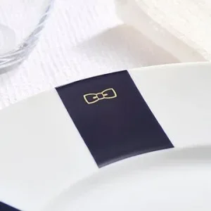 Alternative view of Lot de 6 assiettes marine en porcelaine de Limoges