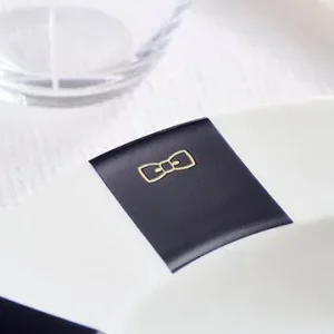 Alternative view of Lot de 6 assiettes à dessert marine en porcelaine de Limoges