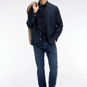 Jean bleu en coton stretch