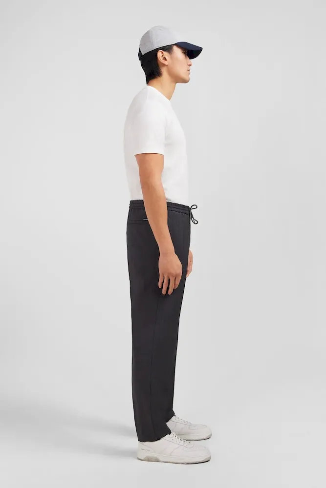 Pantalon taille élastiquée gris – Bild 4