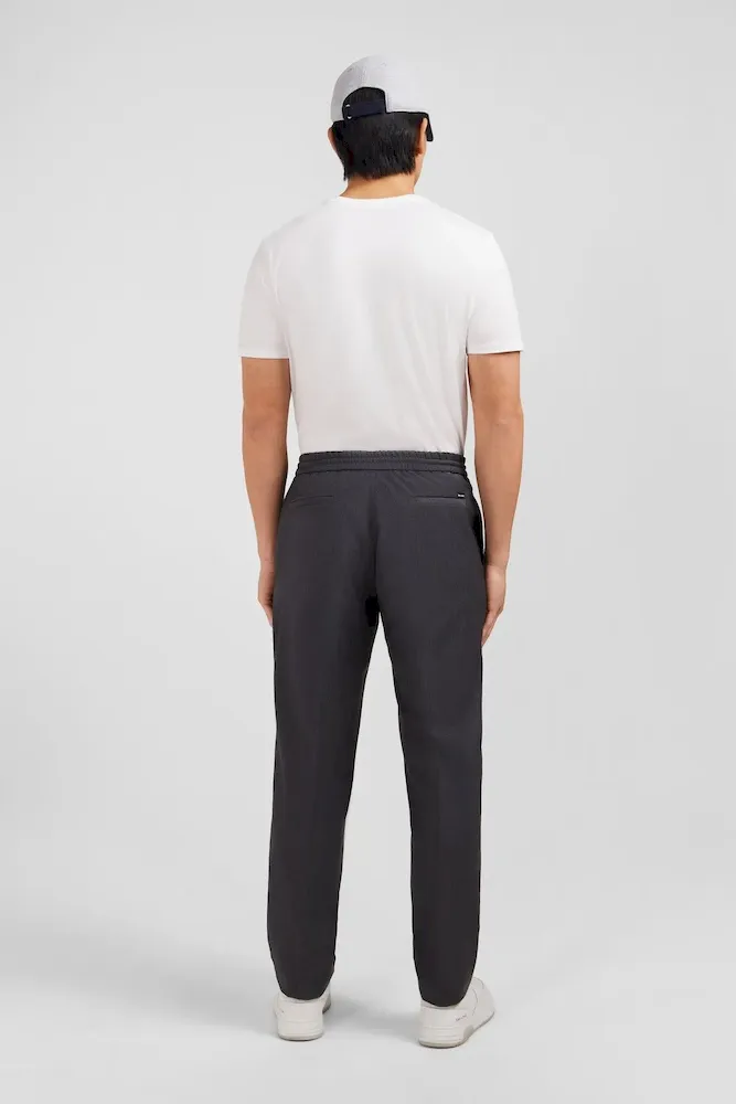 Pantalon taille élastiquée gris – Bild 2