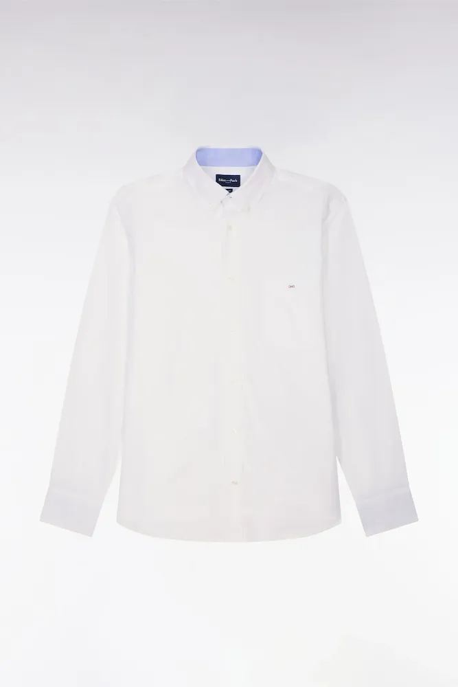 Chemise Blanche Unie En Coton