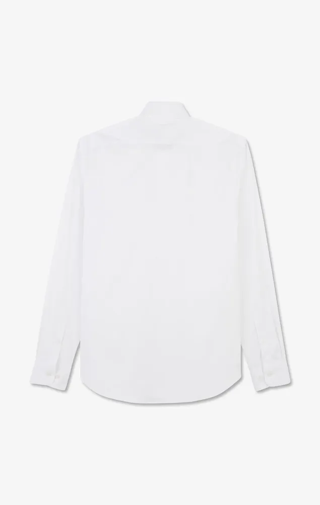 Chemise blanche slim en popeline stretch – Bild 4