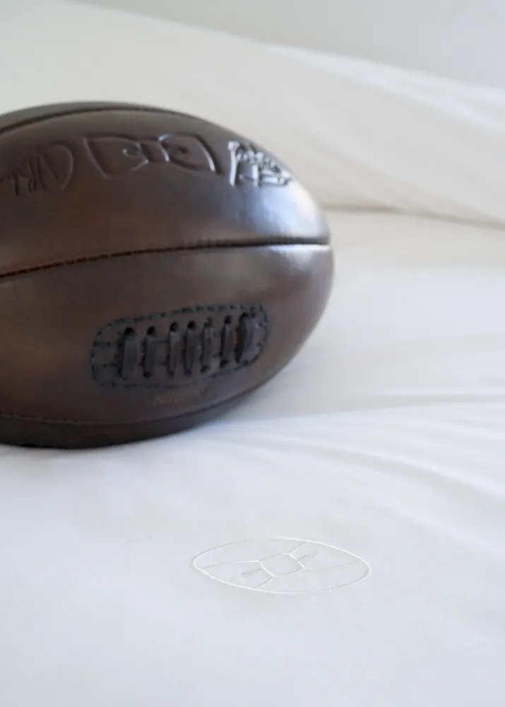 Housse De Couette En Percale De Coton Blanche à Bordure Marine