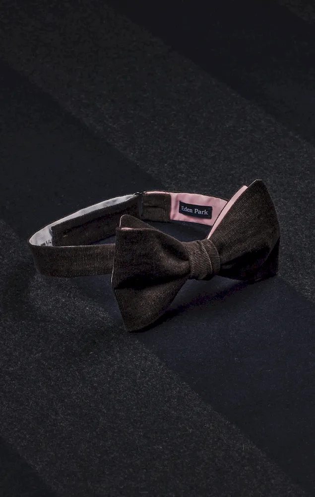 Nœud papillon en velours marron upcyclé Pap'Atelier – Bild 2