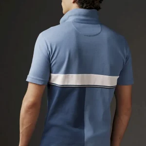 Alternative view of Maillot bleu et marine en patchwork de jersey upcyclé Pap'Atelier